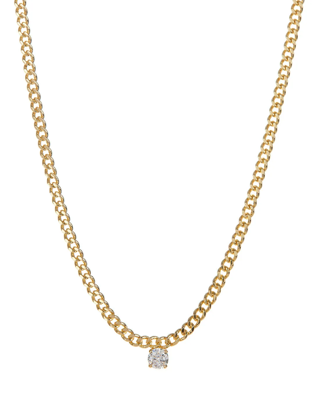 Bardot Stud Charm Necklace- Gold (Ships Late November)