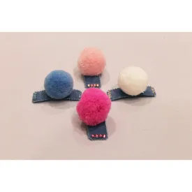 Bari Lynn Crystal Pom Pom Clip