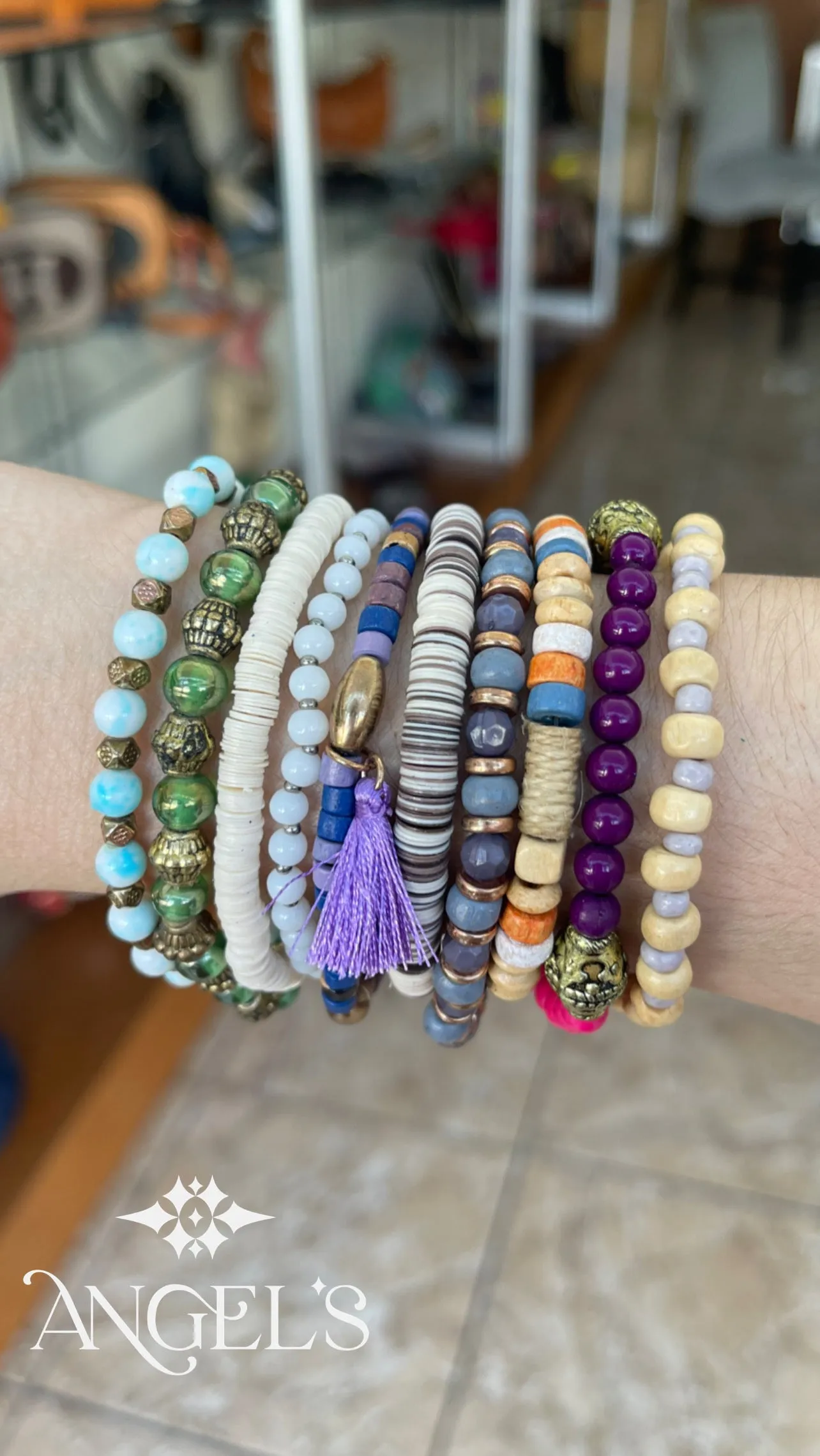 Beads and Tassel Bracelets