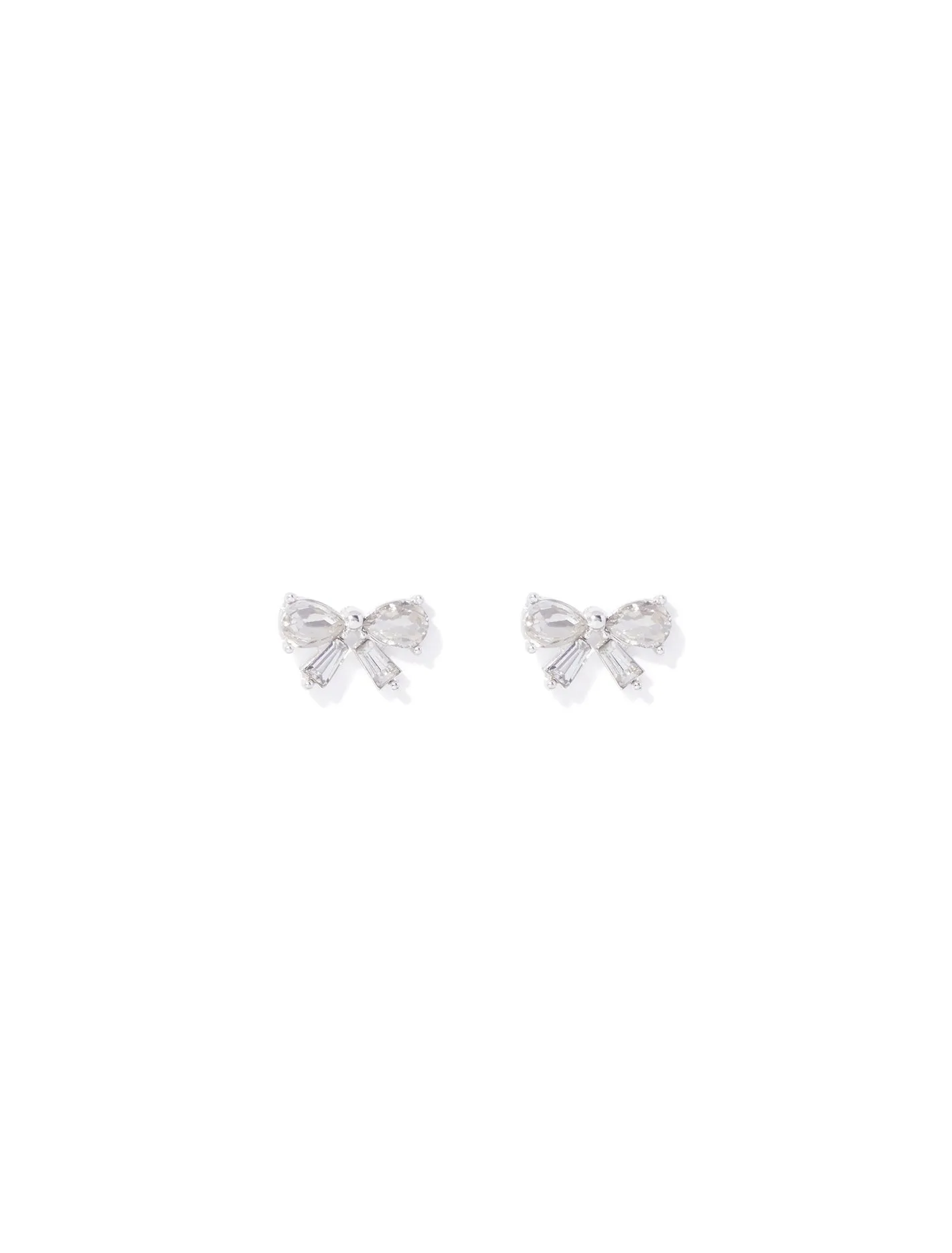 Bellina Cubic Zirconia Bow Stud Earrings