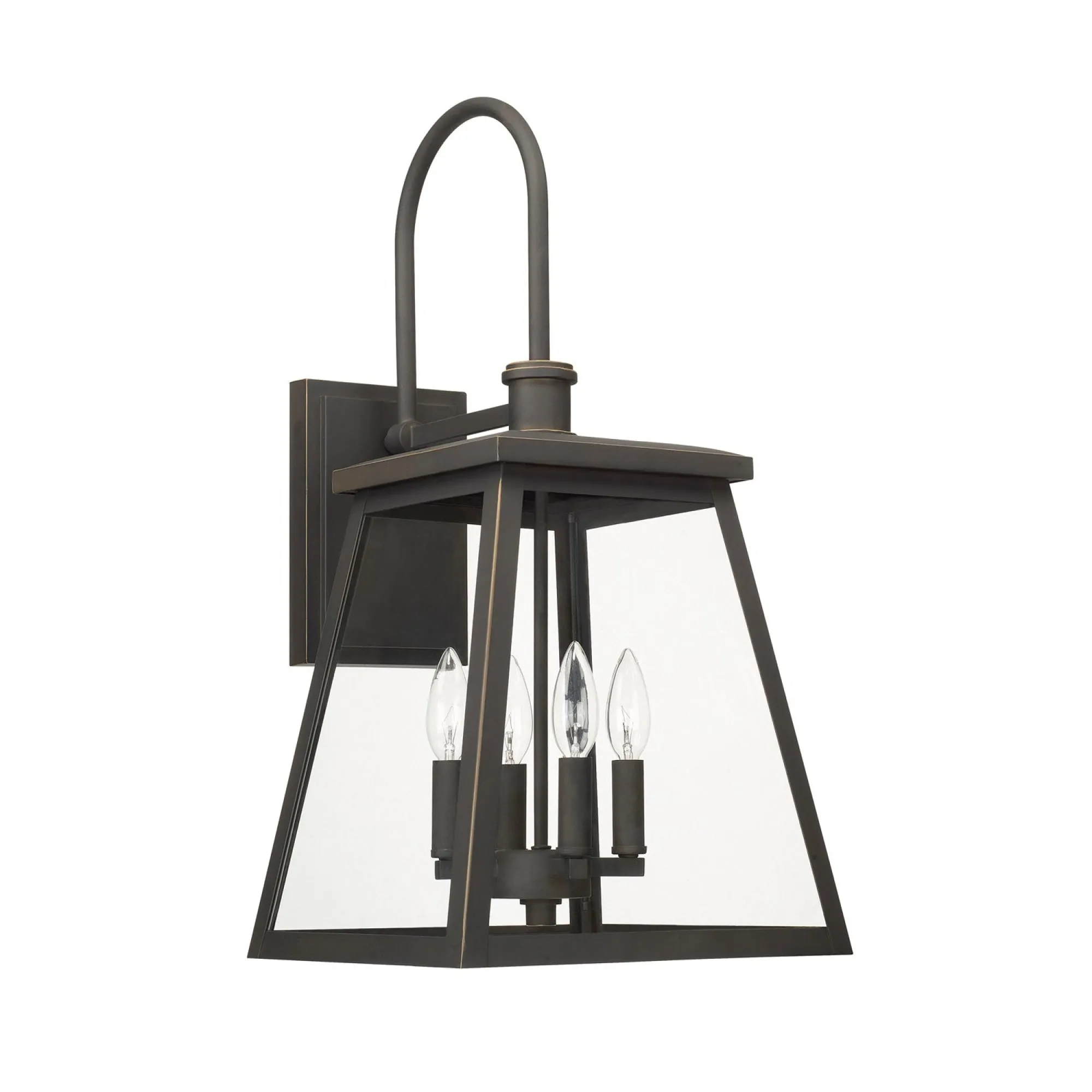 Belmore - 24" Coastal Outdoor Wall Lantern - Oiled Bronze