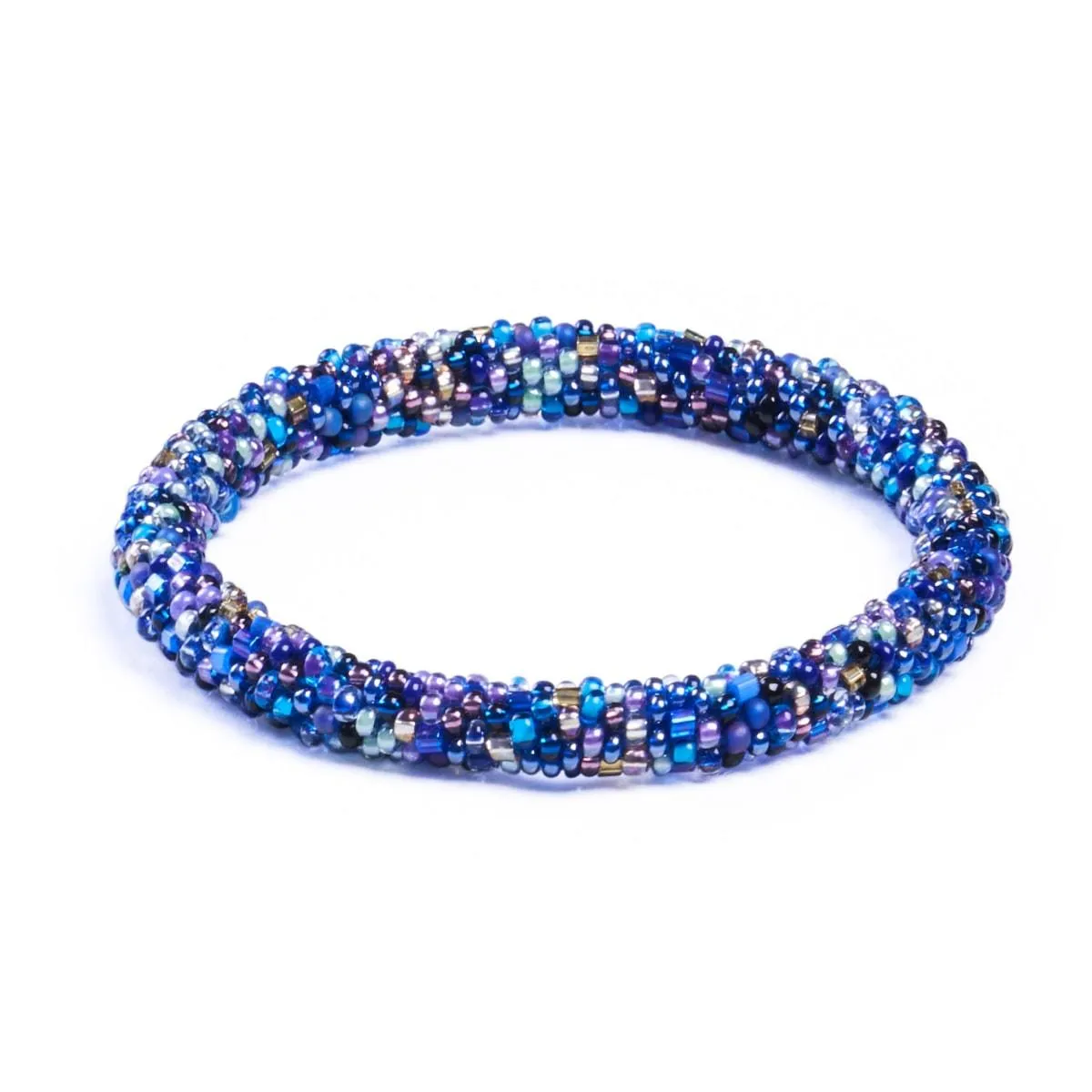 Birth of Aquarius | Himalayan Glass Bead Bracelet