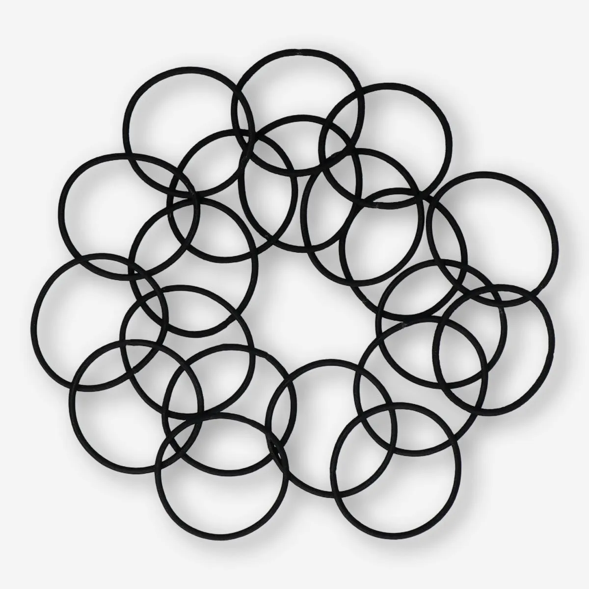 Black Hair Elastics - 20 pcs