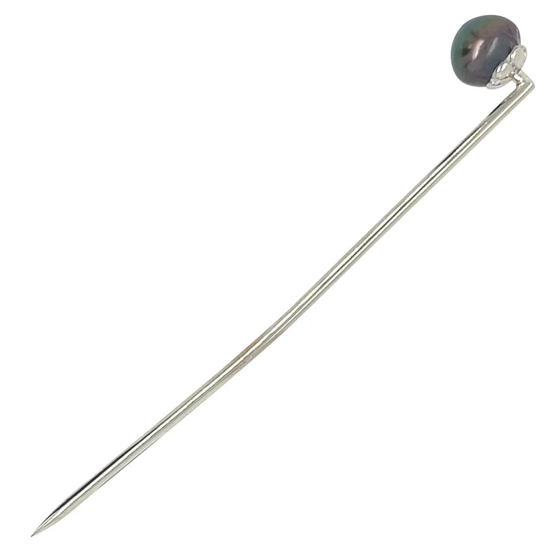 Black Pearl Tie Pin