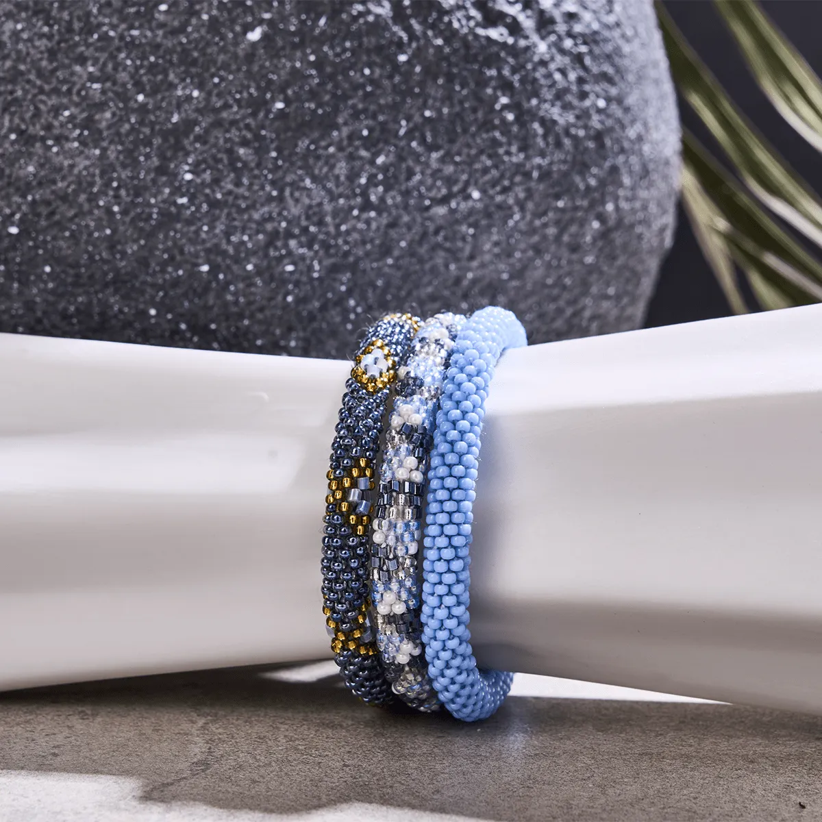 Bluejay Barrow | Himalayan Glass Bead Bracelet