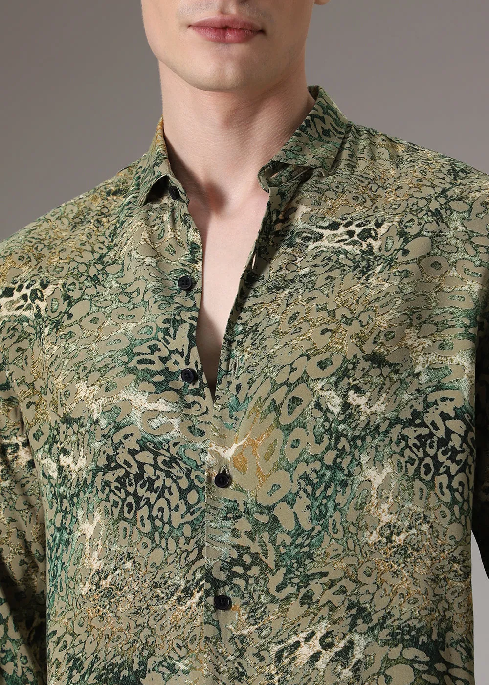 Boa Green Feather Shirt