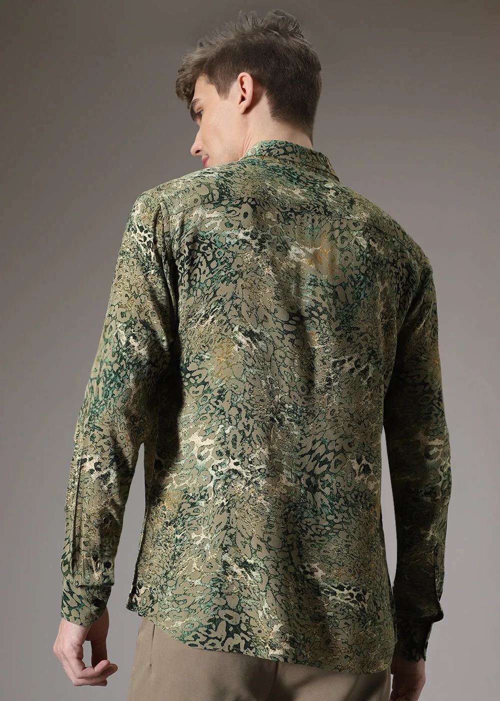 Boa Green Feather Shirt