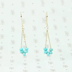 Boho Turquoise Swag Earrings by brunet