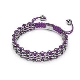 Bonobo Links | Original Kismet Bracelet | Purple x Silver