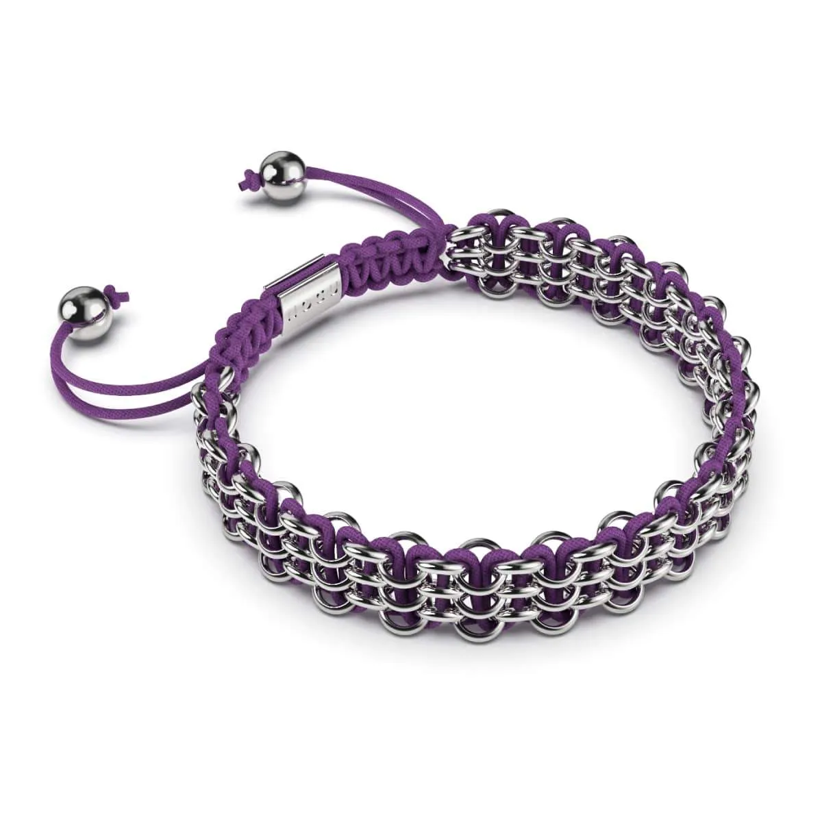 Bonobo Links | Original Kismet Bracelet | Purple x Silver