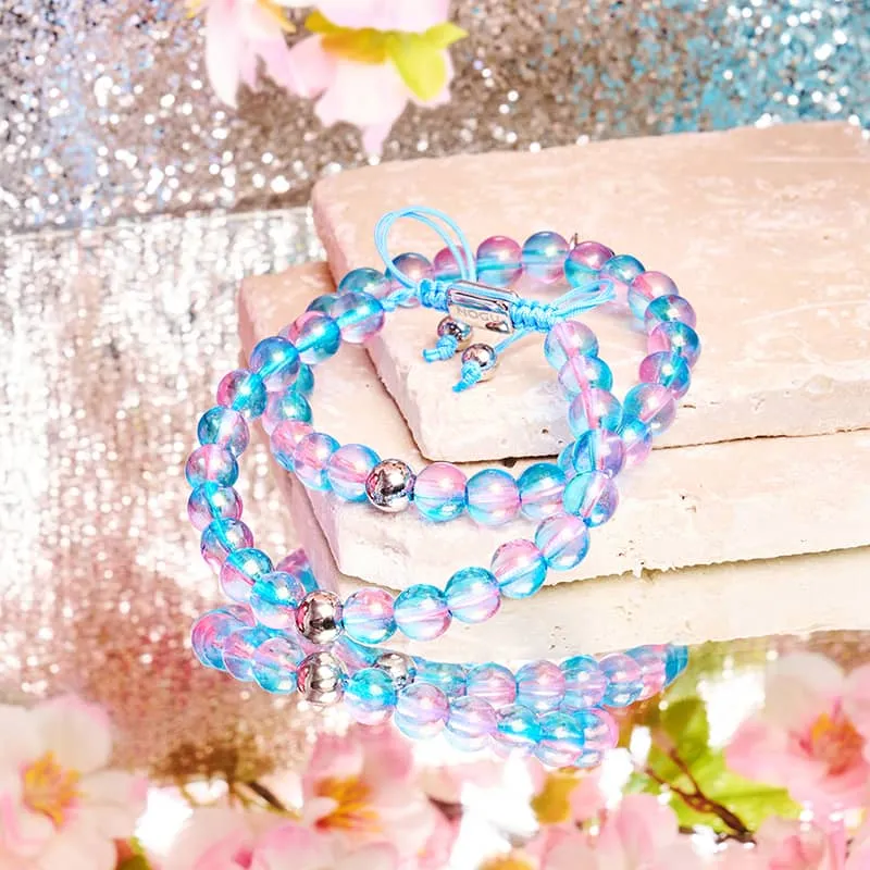 Bubble Pop | Shimmer Glass | Macrame Bracelet