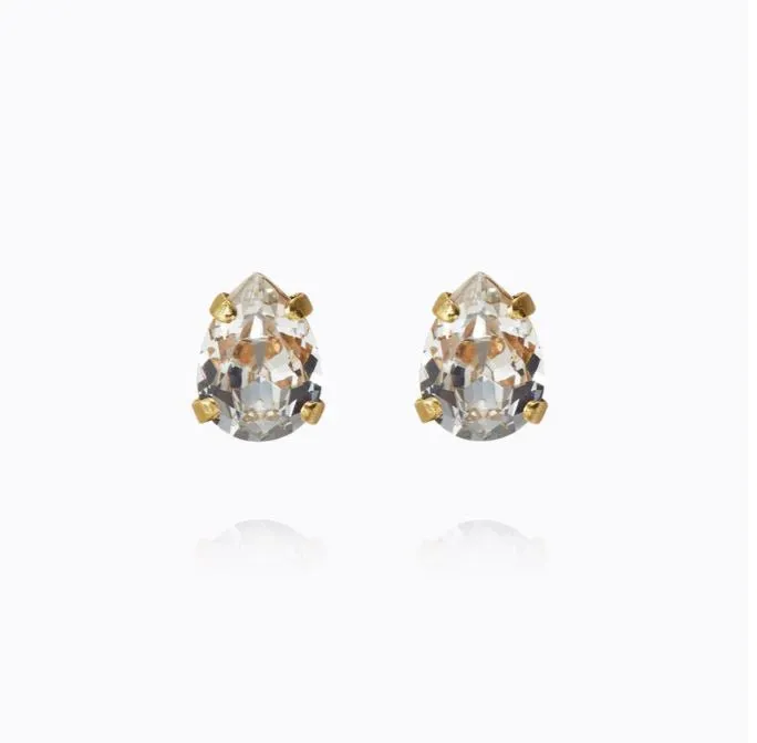 Caroline Svedbom Superpetite Drop Earrings Gold Crystal