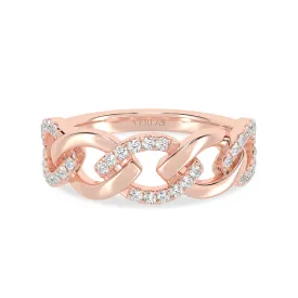 Cascading Diamond Link Band