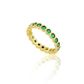 Celeste Eternity Ring - Emerald