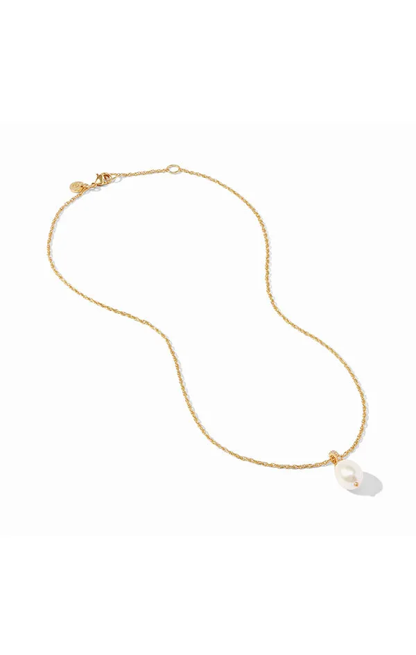 Celeste Pearl Solitaire Necklace