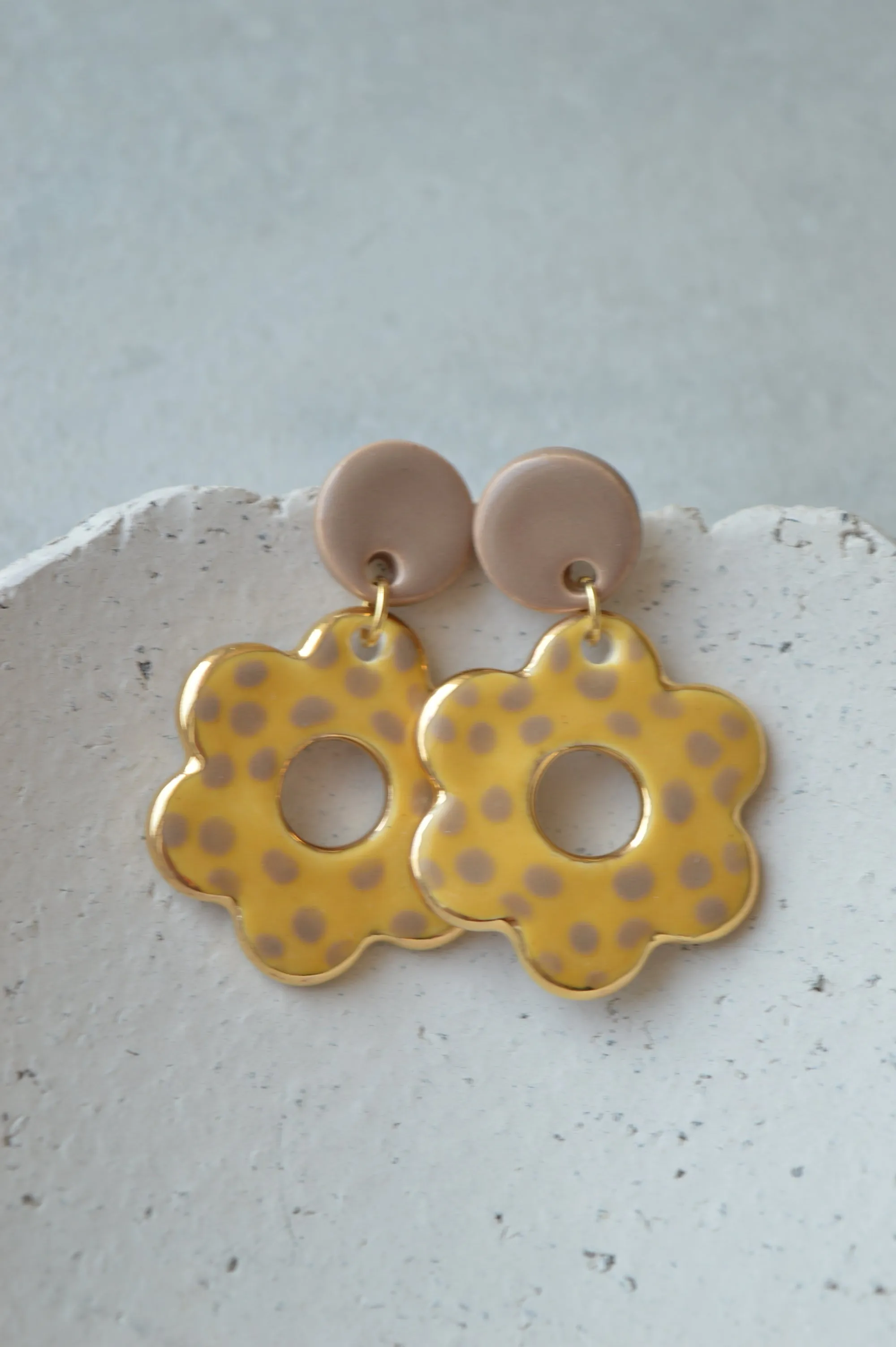 Ceramic earrings No. 56