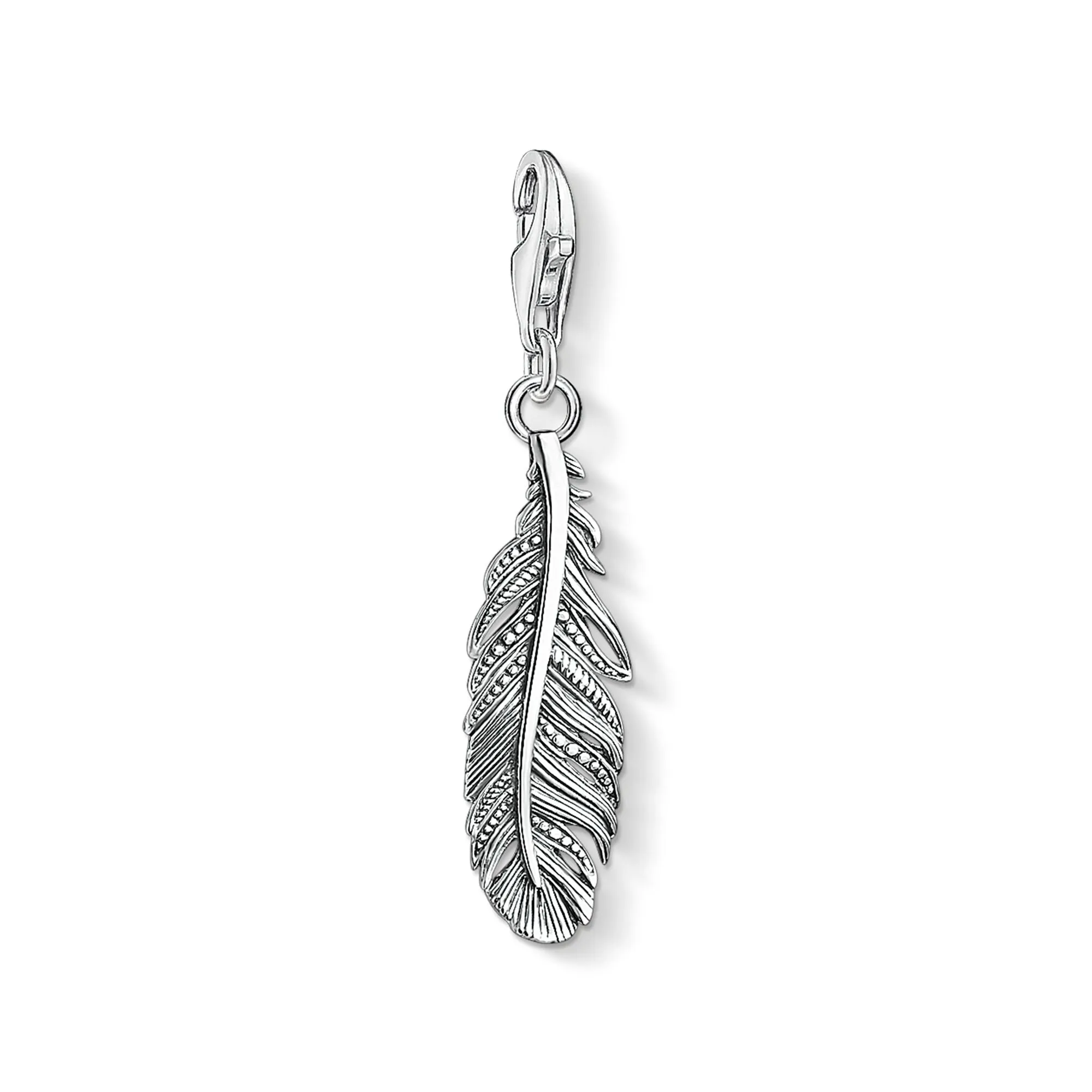 CHARM CLUB STERLING SILVER FEATHER CHARM