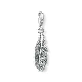 CHARM CLUB STERLING SILVER FEATHER CHARM