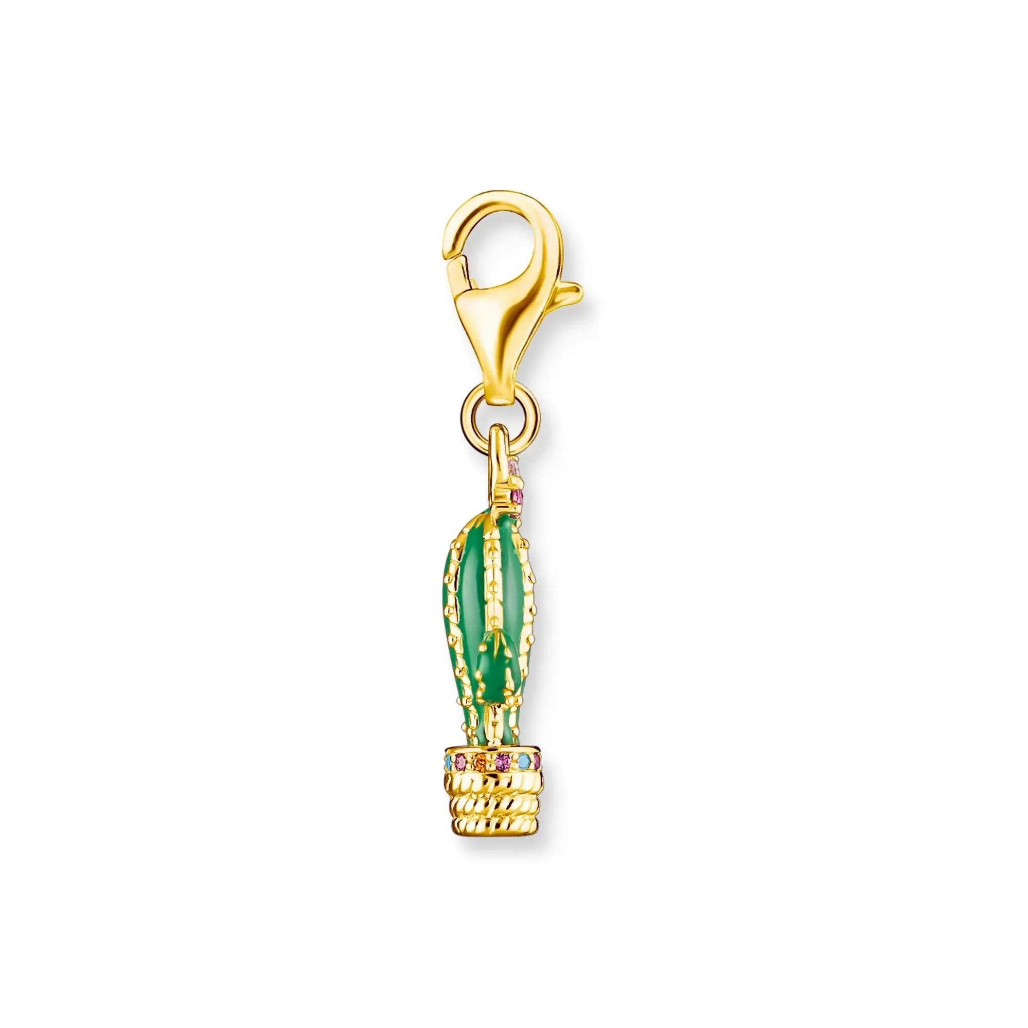 Charm Pendant Cactus Gold