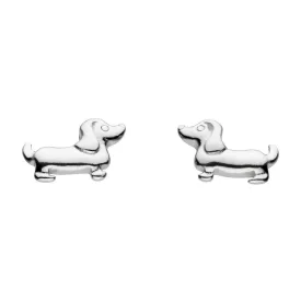 Charming Sausage Dog Stud Earrings