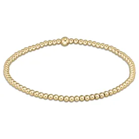 Classic Gold 2.5mm Bead Bracelet