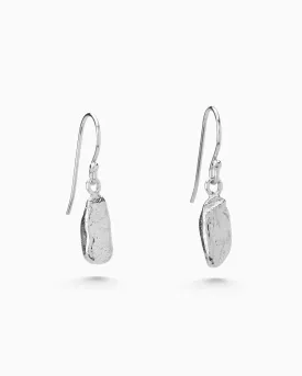 Classic Ingot Drop Earrings | Silver