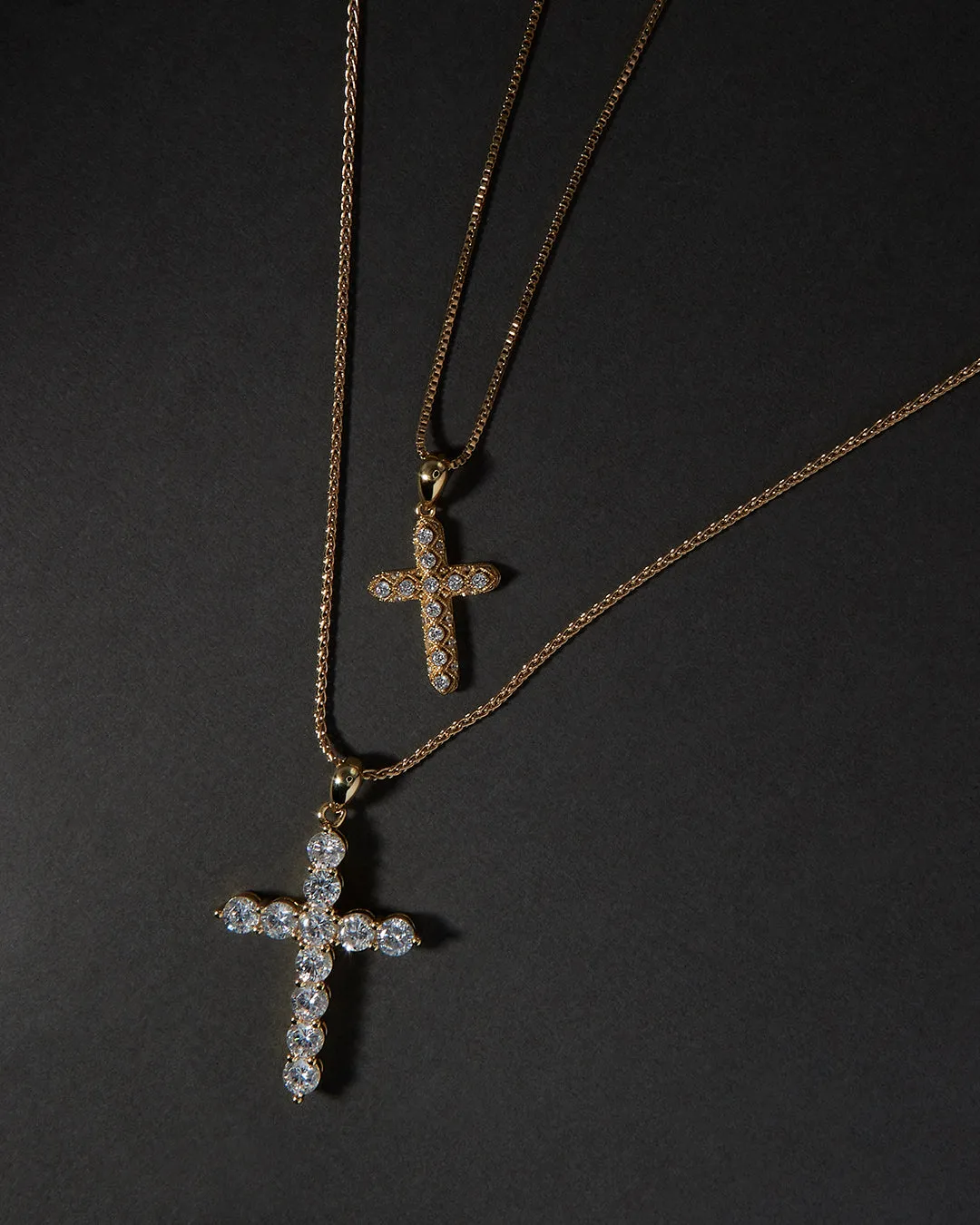 Coco Cross Necklace- Gold