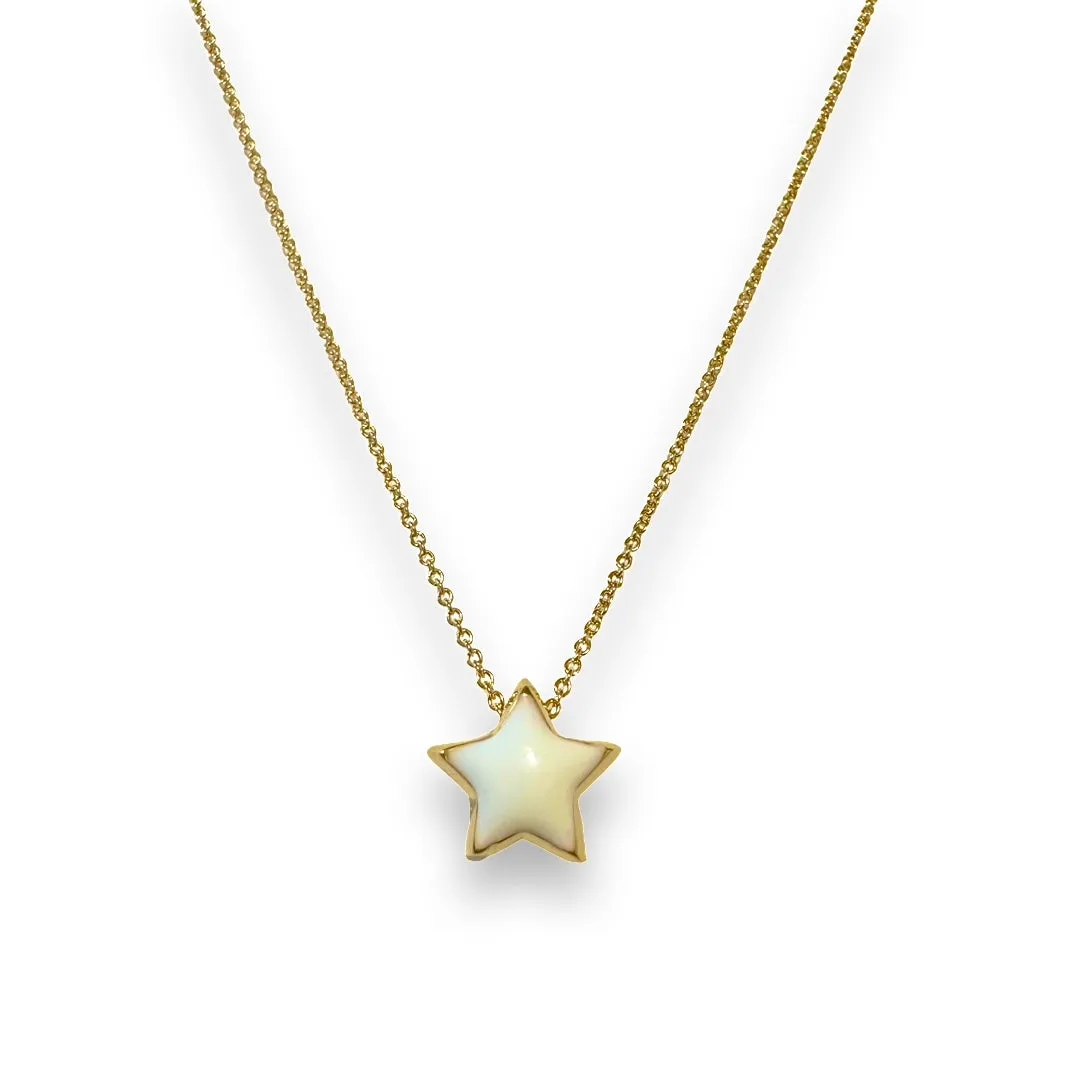 Color Star Puff Necklace