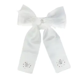 Constanza White Ceremony Hair Bow