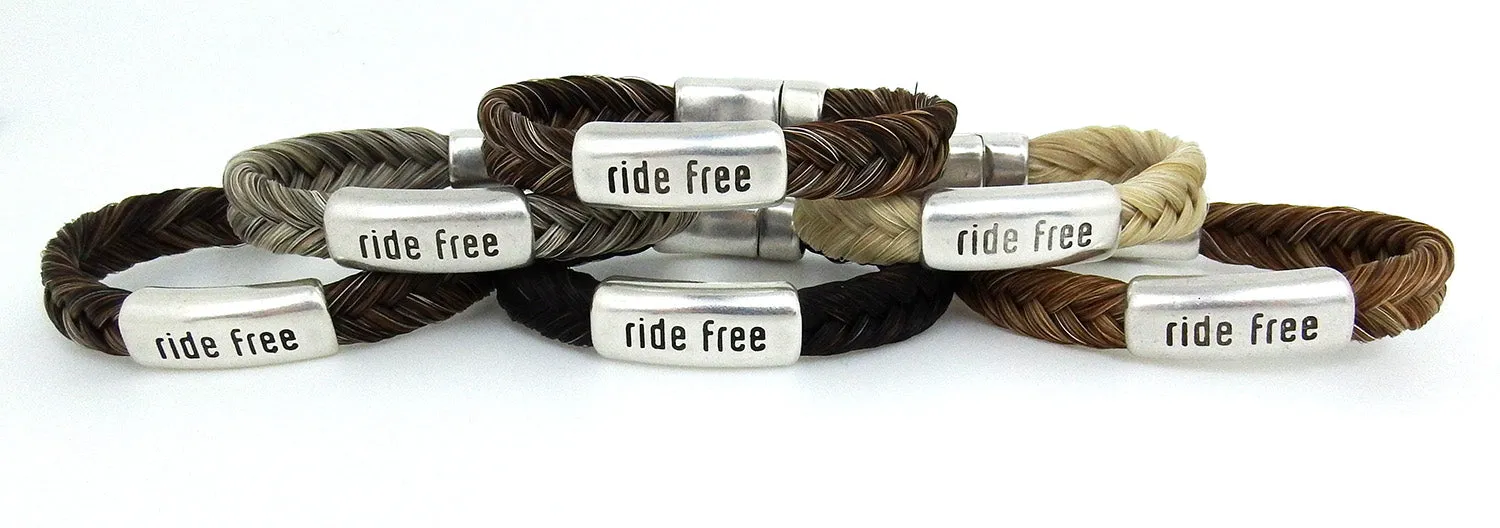 Cowboy Collectibles Ride Free Magnetic Clasp Bracelets - Sorrel