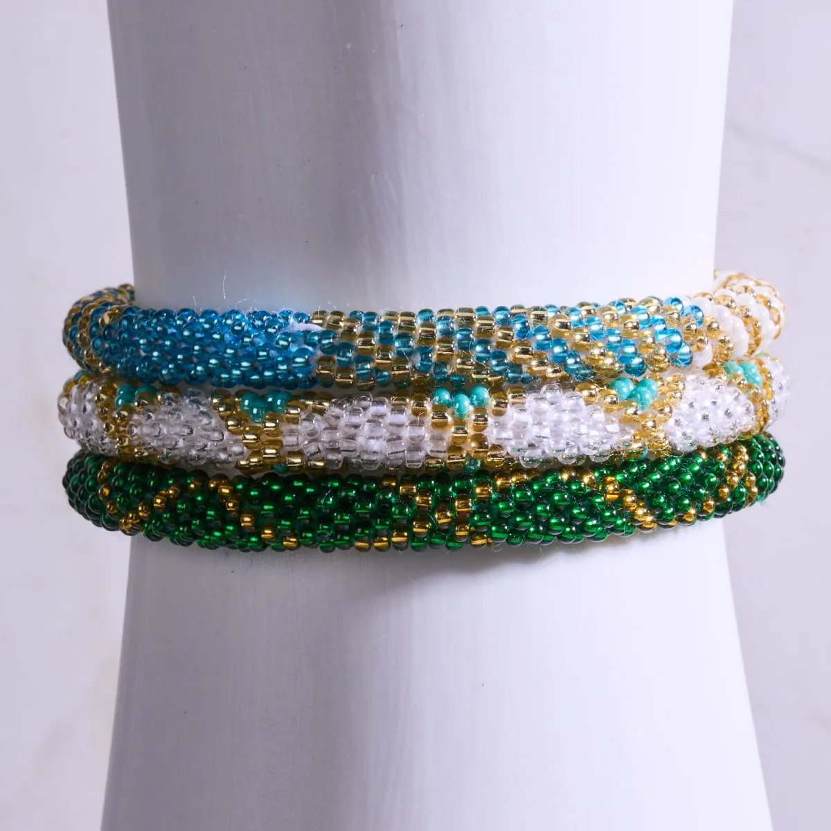 Crowning Glory | Himalayan Glass Bead Bracelet