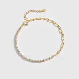 Dainty CZ Chain Bracelet