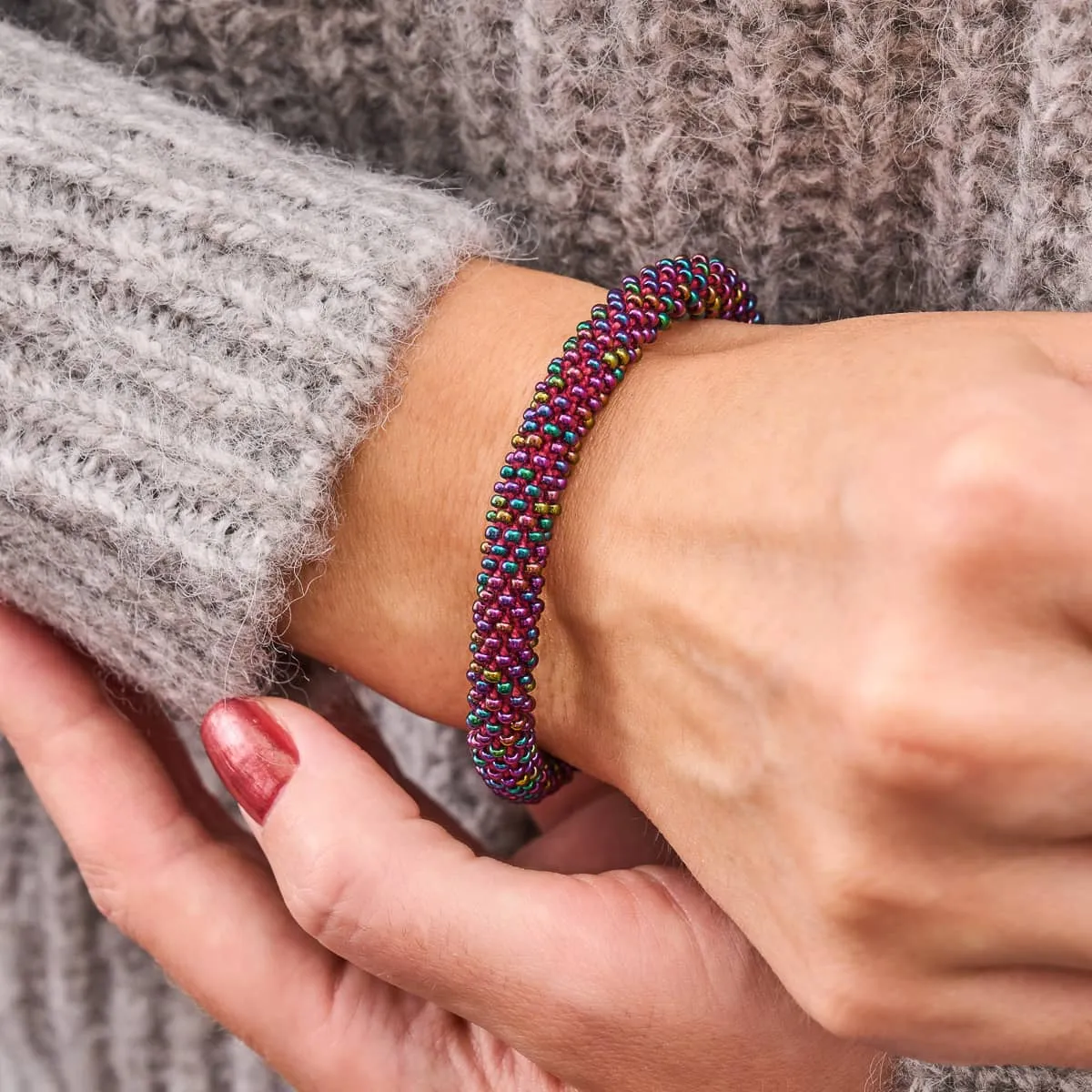 Dark Matter | Himalayan Glass Bead Bracelet