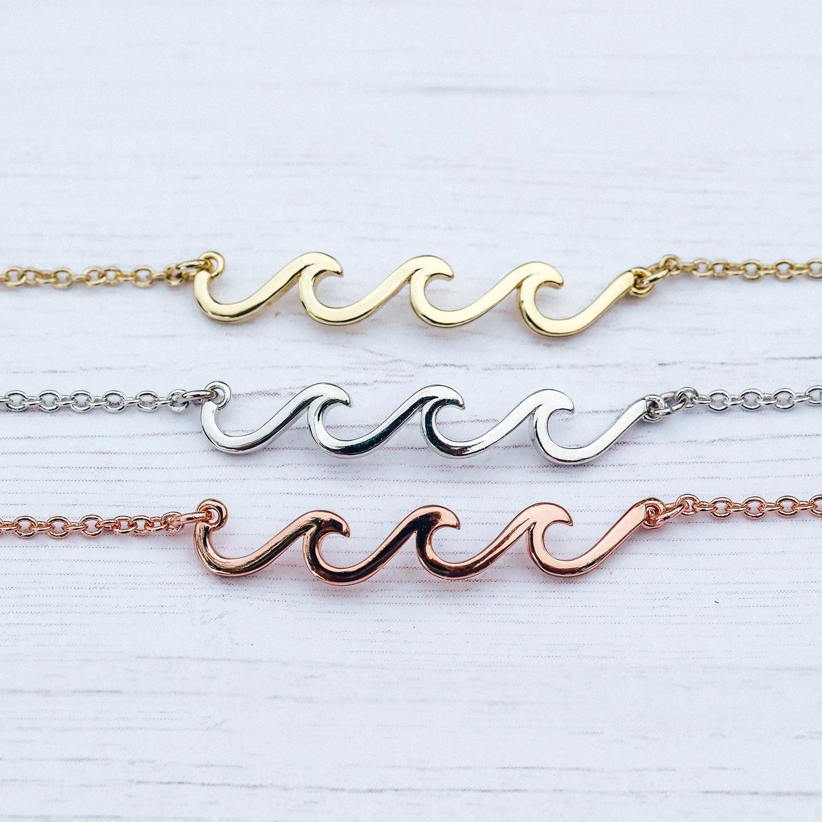 Delicate Wave Anklet