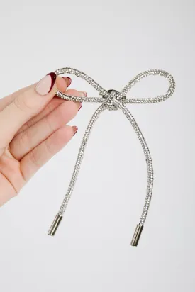 Diamante Bow brooch