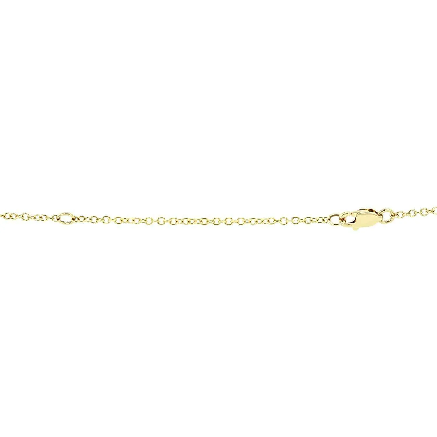 Diamond Dangle Feather Necklace 2/5 CTW 14k Yellow Gold