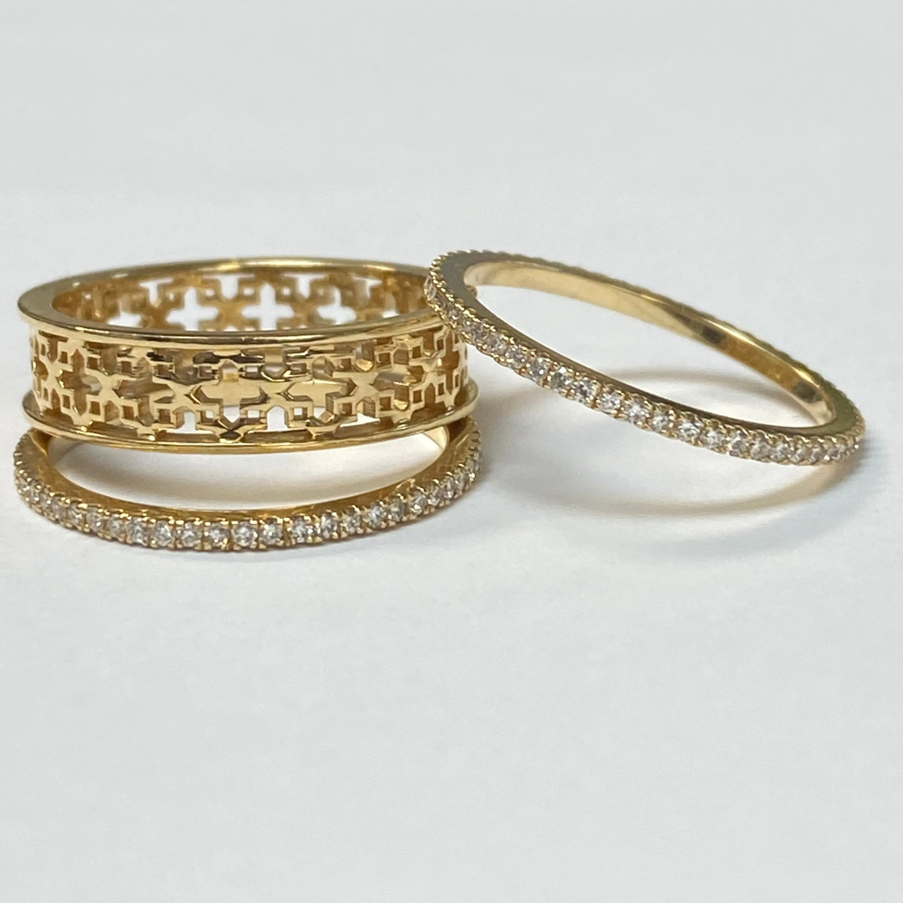 Diamond Stackable Bridal Set Rings