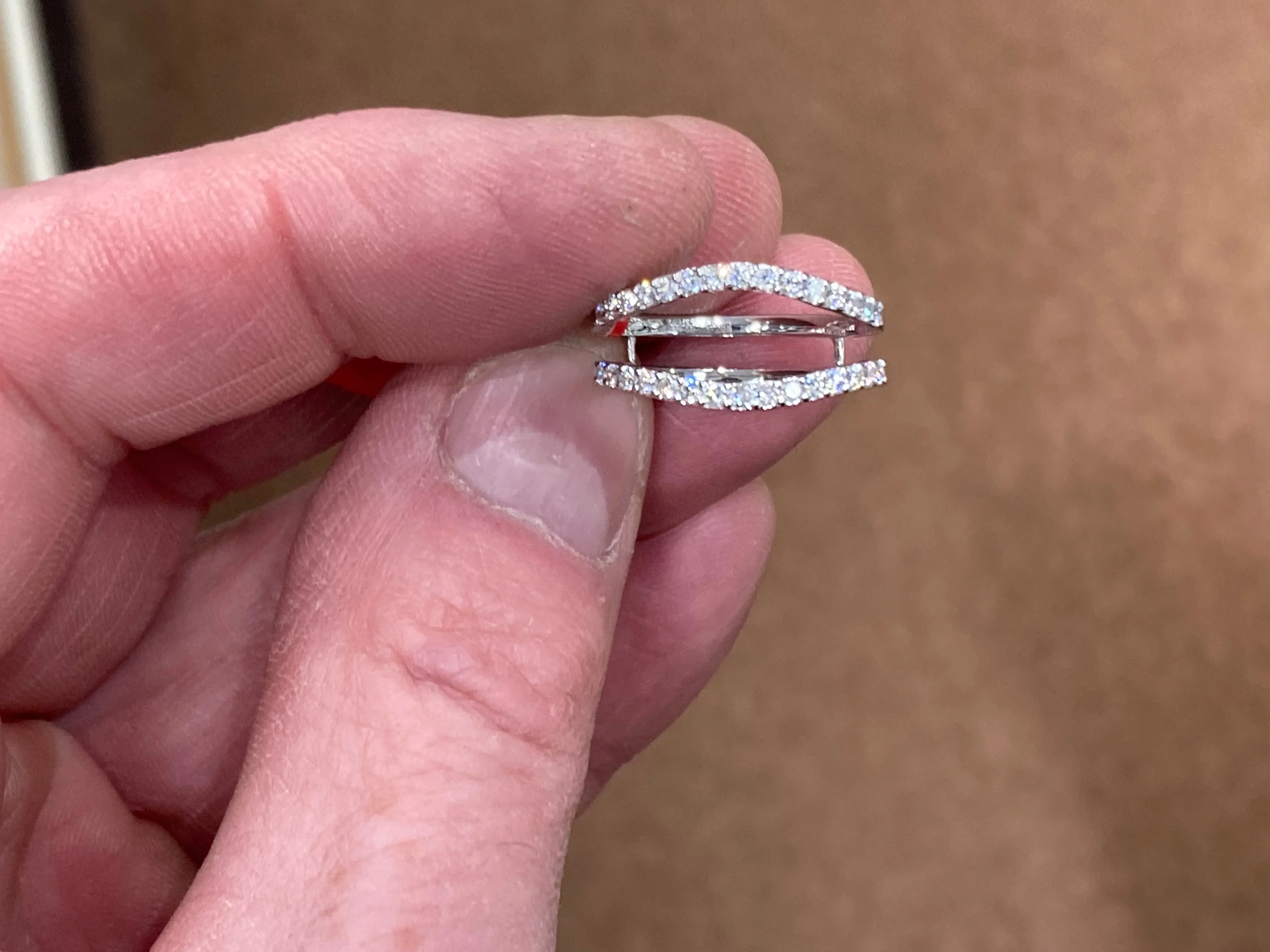 Diamond Wrap Wedding Ring White Gold