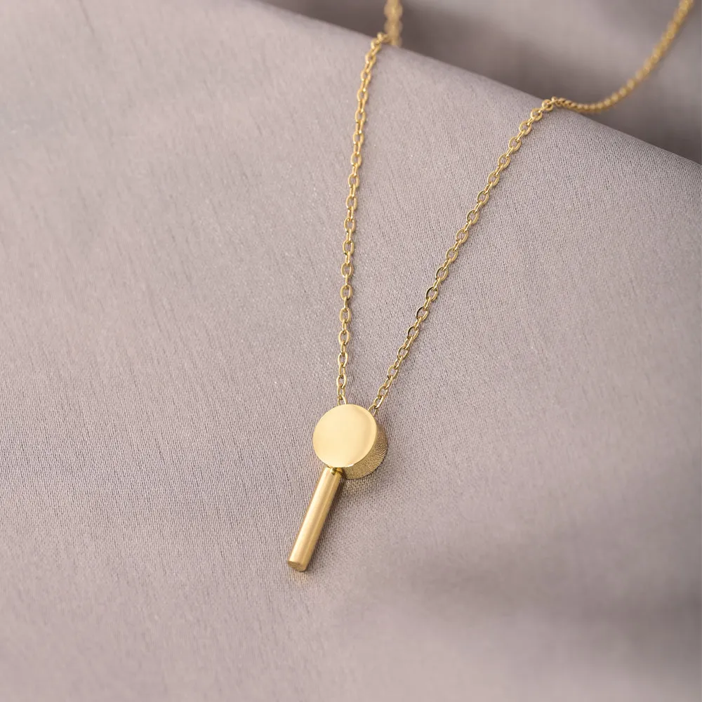 Disc Lariat Necklace