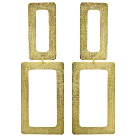 Double Rectangle Earrings