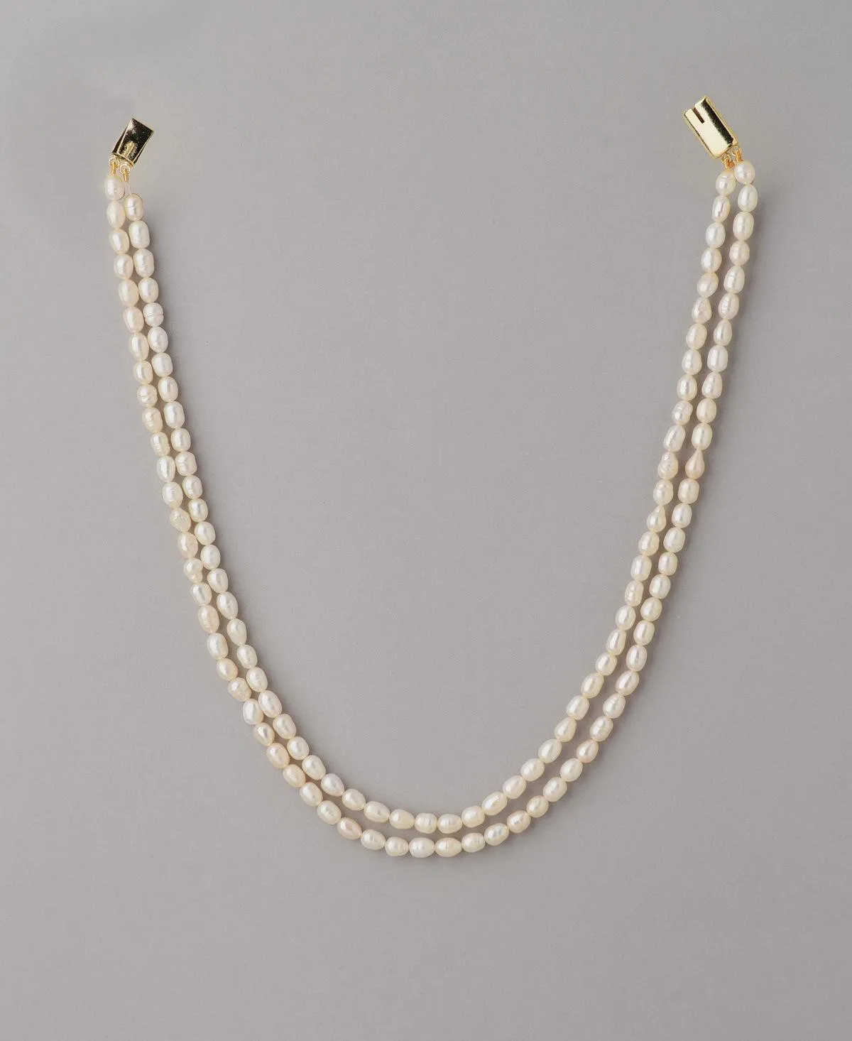 Elegant 2 line Pearl Necklace