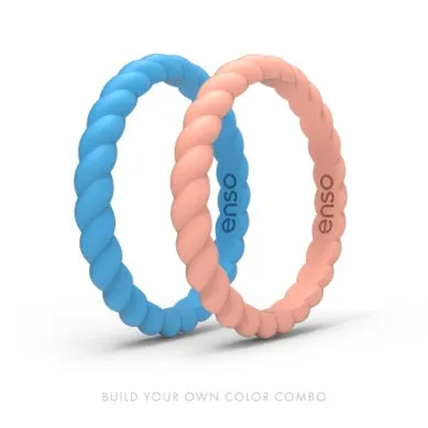 Enso Bundle Braided Stackable Rings