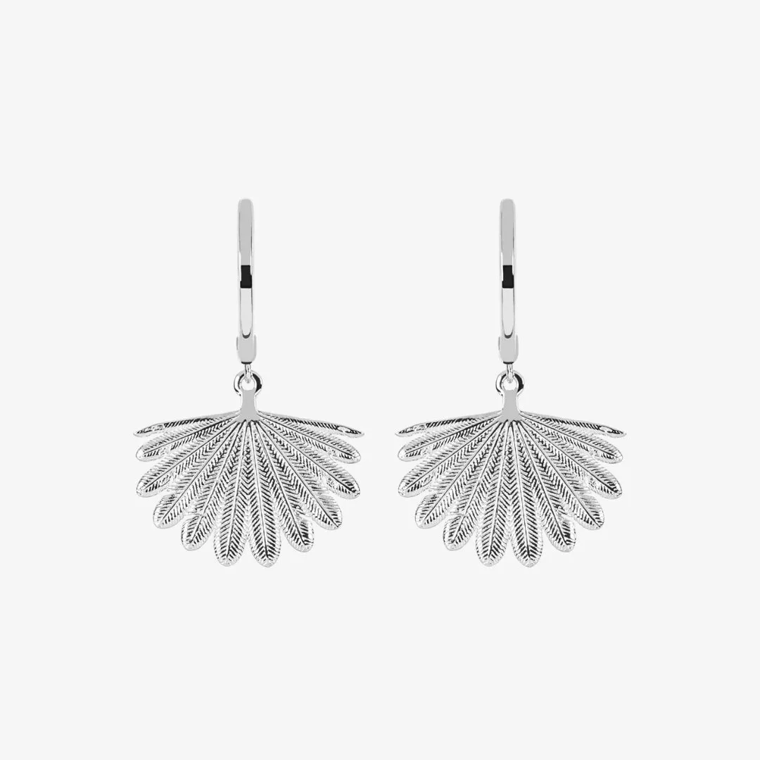 Fan Tail Midi Huggie Earrings