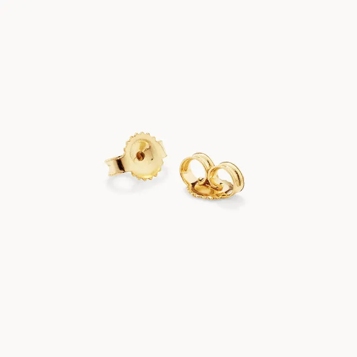 Fine Bar Stud Earrings in 10k Gold