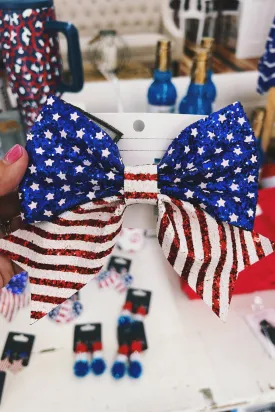 Flag Ribbon Bow