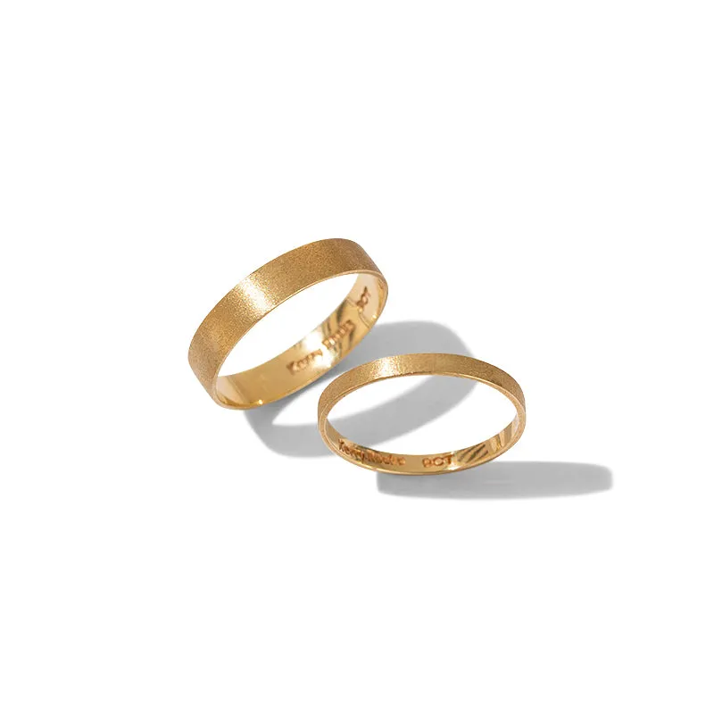 Flat Band 2mm, 9kt Yellow Gold