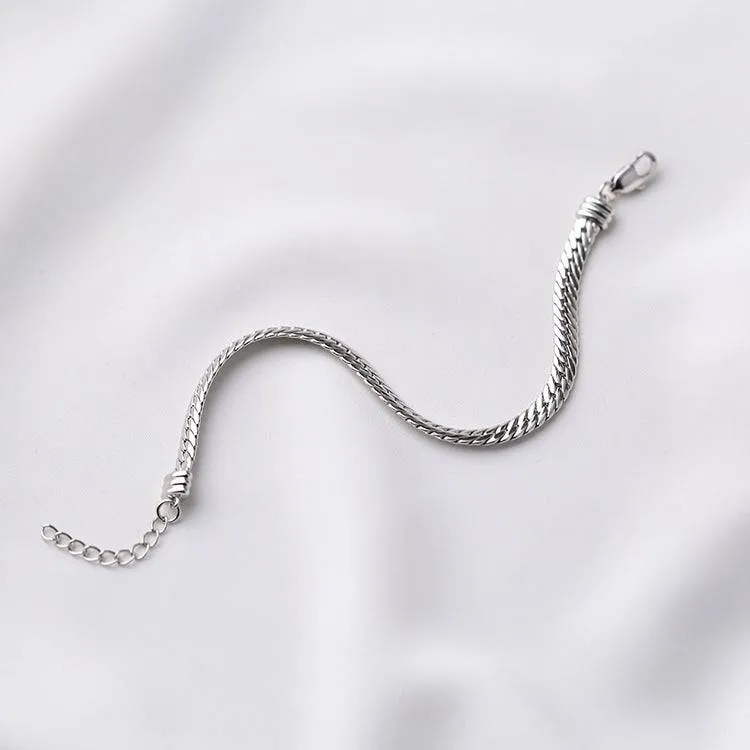 Flat Snake Chain Bracelet Necklace (Purchase Individually)