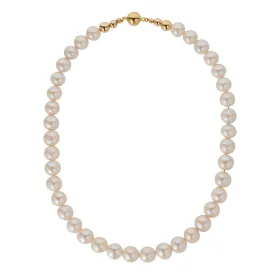 Freshwater Pearls Gold Plated Magnetic Clasp Necklace