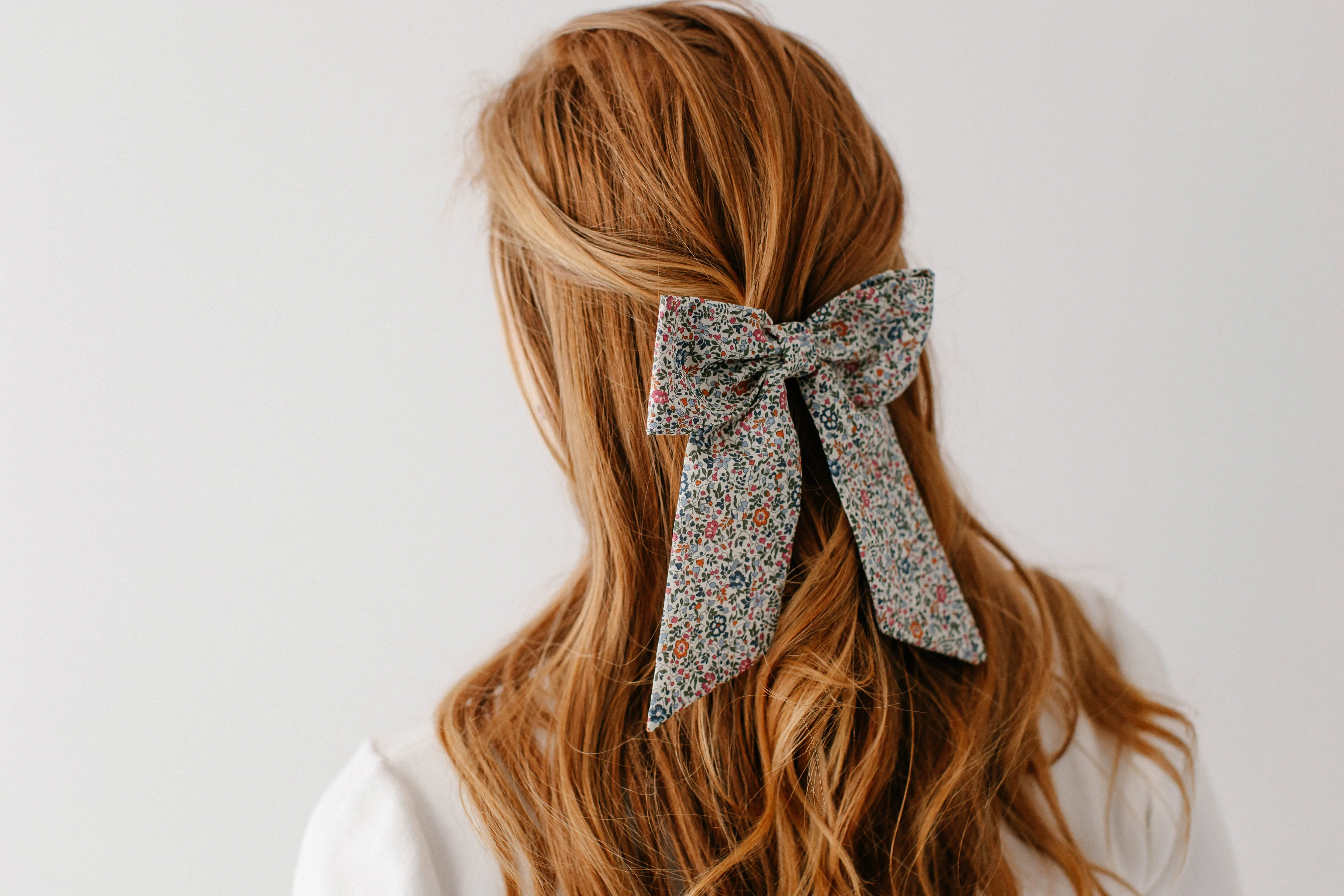 Garden Floral Hair Bow Barrette