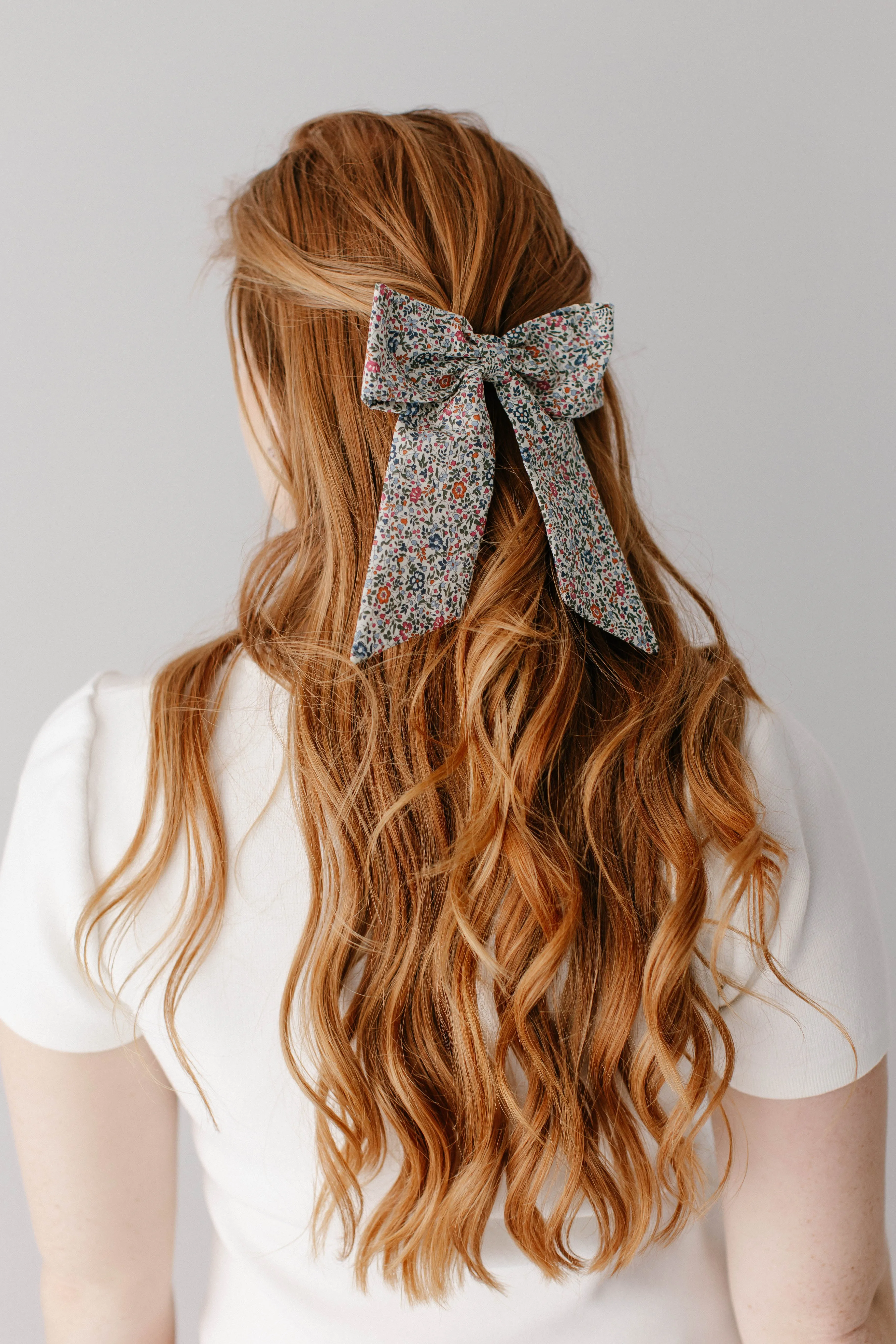 Garden Floral Hair Bow Barrette